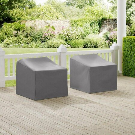 TERRAZA 2 Piece Furniture Cover Set With 2 Chairs - Gray TE3036187